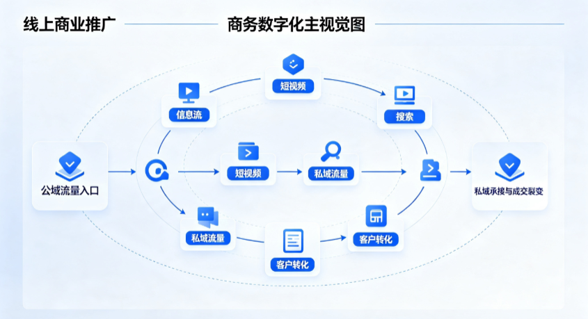 建始县线上商业推广怎么做？全域流量闭环搭建与低成本转化实战指南